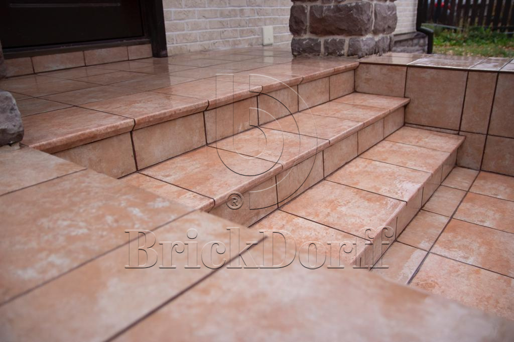 Клинкерная плитка Ilario Ochra 300x300x11 – для улицы, террасы, крыльца, лестницы, морозостойкая