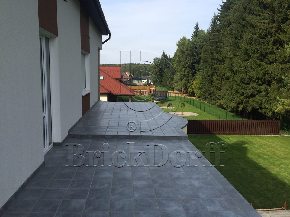 Клинкерная Ступень лофт противоскользящая плитка Stroeher KERAPLATTE AERA X 710 crio 394*340*35*11 мм