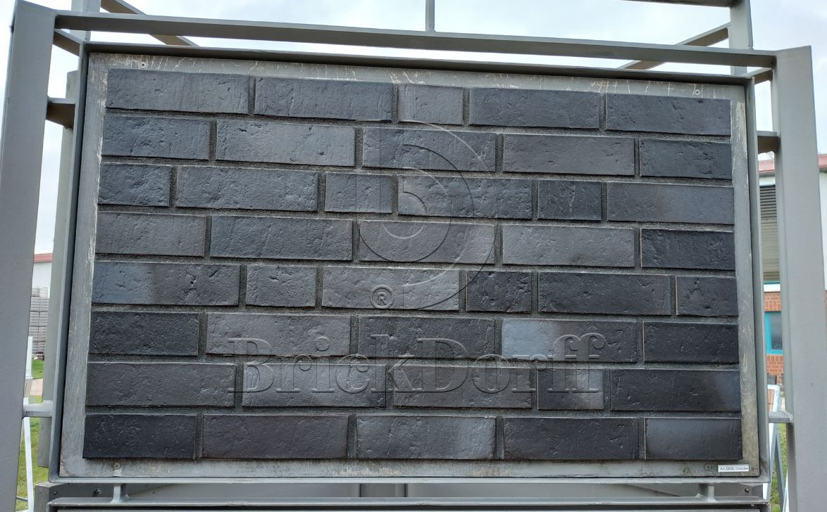 Кирпич облицовочный Клинкерный ABC 5954 Dresden schwarz-blau-bunt glat NF 240*115*71 мм