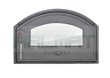 1306 Дверца со стеклом правая DCHD4 чугунная Halmat  310(460)х700 мм