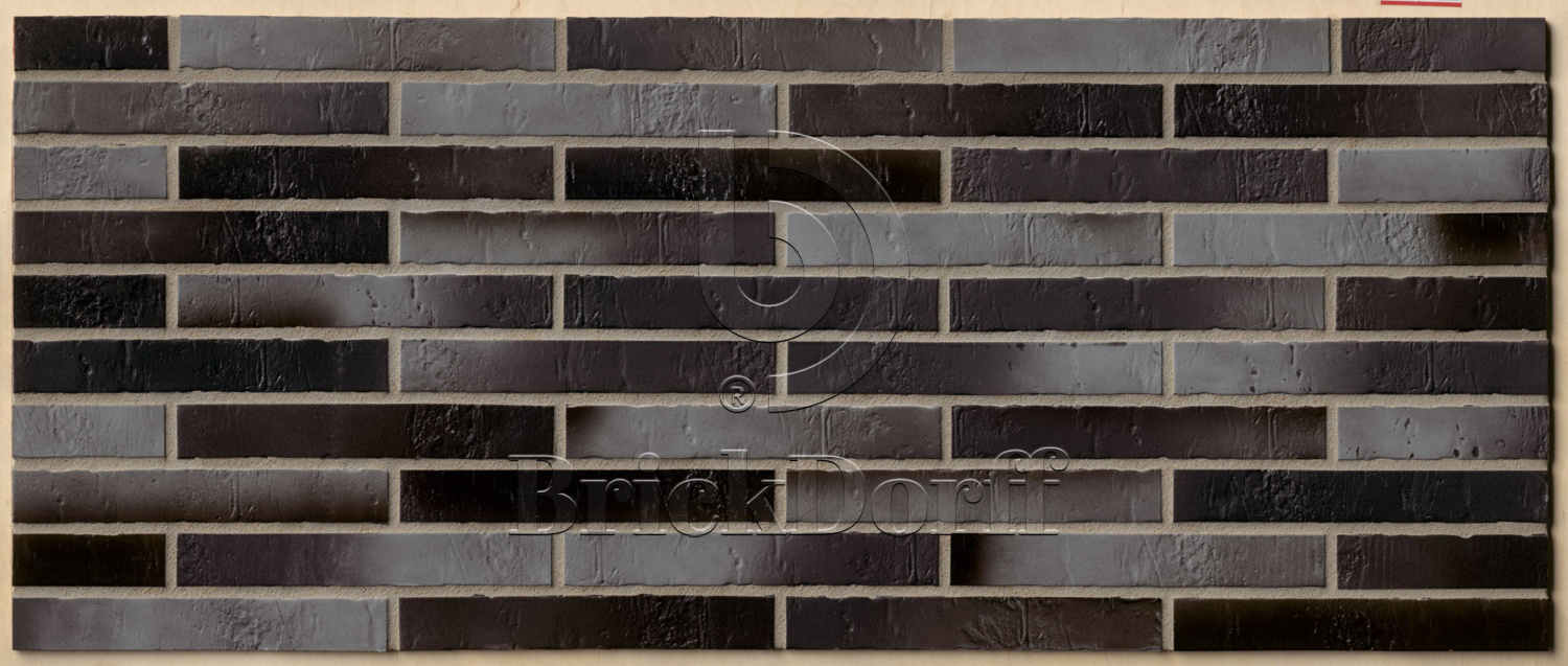 Atlantis KohleBrand Schieferstruktur 365*71*10 мм Клинкерная фасадная плитка под кирпич ригельная Langformat ABC