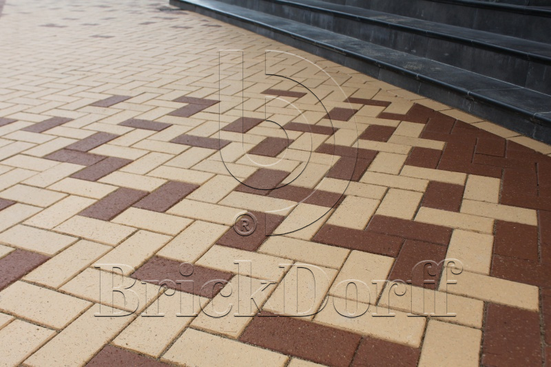 Тротуарная плитка / брусчатка Клинкерная ABC Lederfarben nuanciert (Ледерфарбен нуанкиерт), 200*100*45 мм