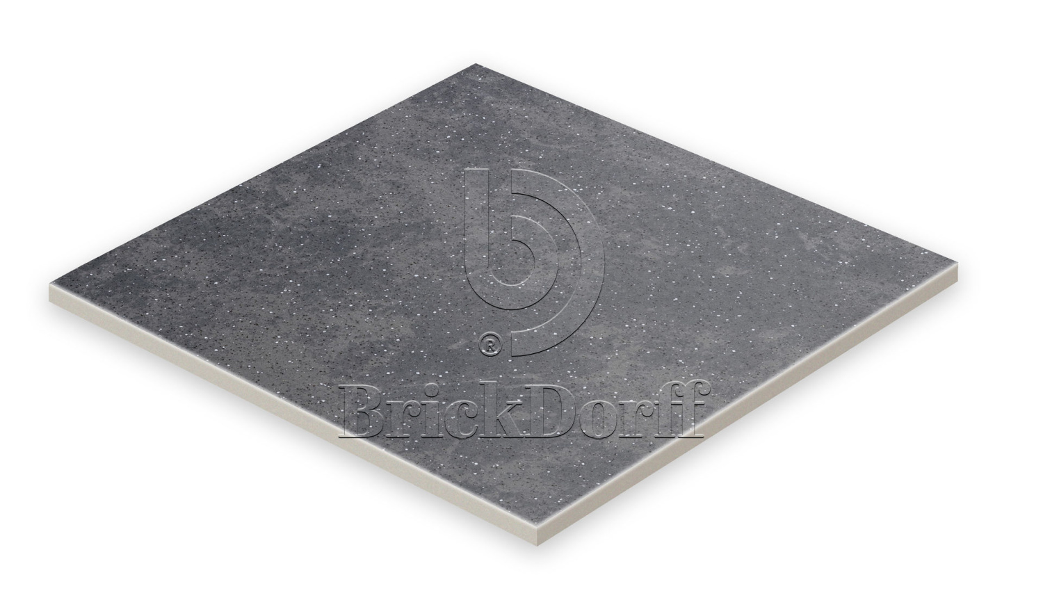 Клинкерная Плитка напольная противоскользящая Stroeher KERAPLATTE ROCCIA 845 nero 294*294*10 мм