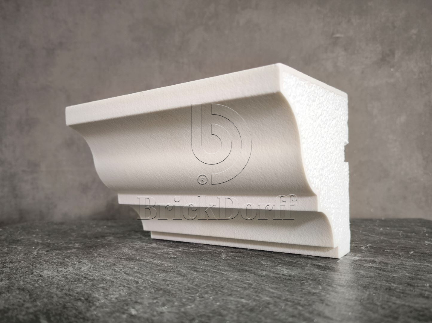 КАРНИЗ для Фасада и Интерьера - лепнина, декор из пенополистирола КВ-126/1 126*122*2000 мм