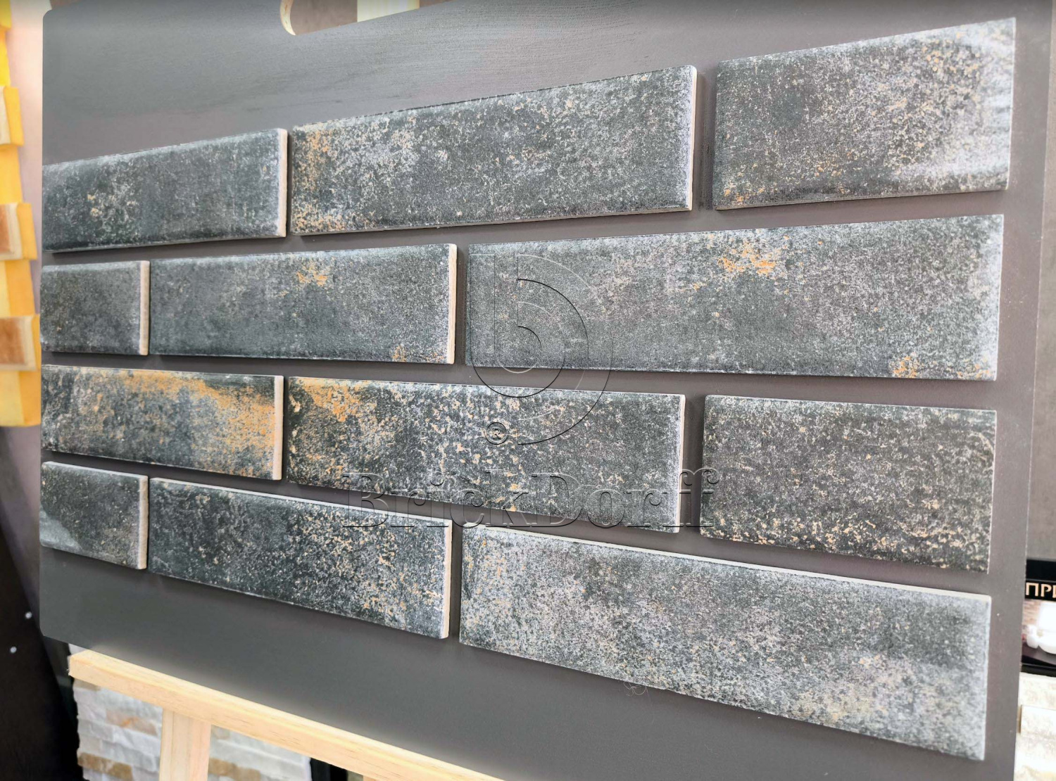 Metal Dark 245х65х8,5 мм клинкерная плитка под кирпич для фасада и цоколя