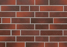 Ласточкин хвост Клинкерная фасадная плитка облицовочная под кирпич ABC Rotbunt struktur 239*69*13,5 мм