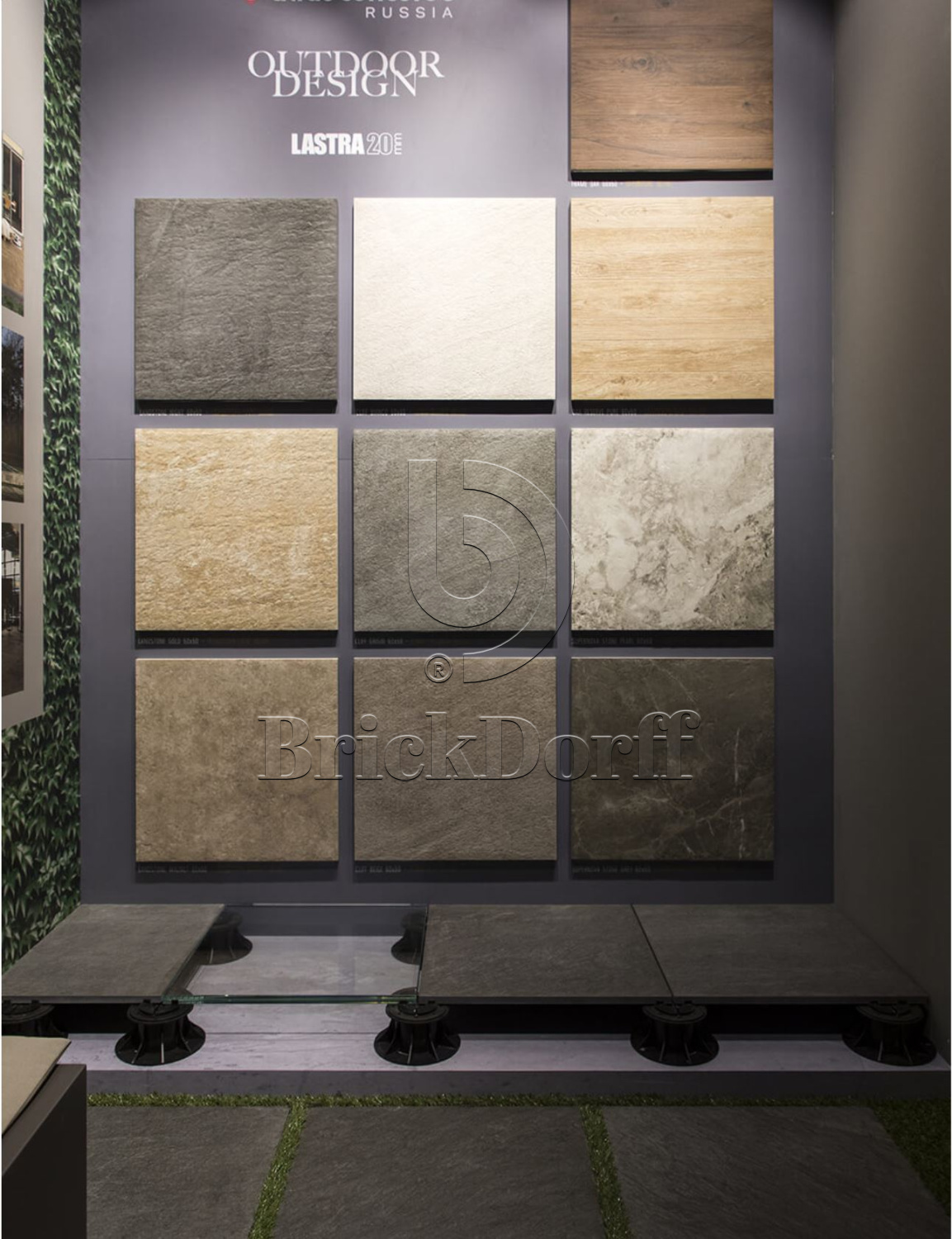 Плитка напольная уличная Landstone Night Lastra 20mm 600х600х20мм