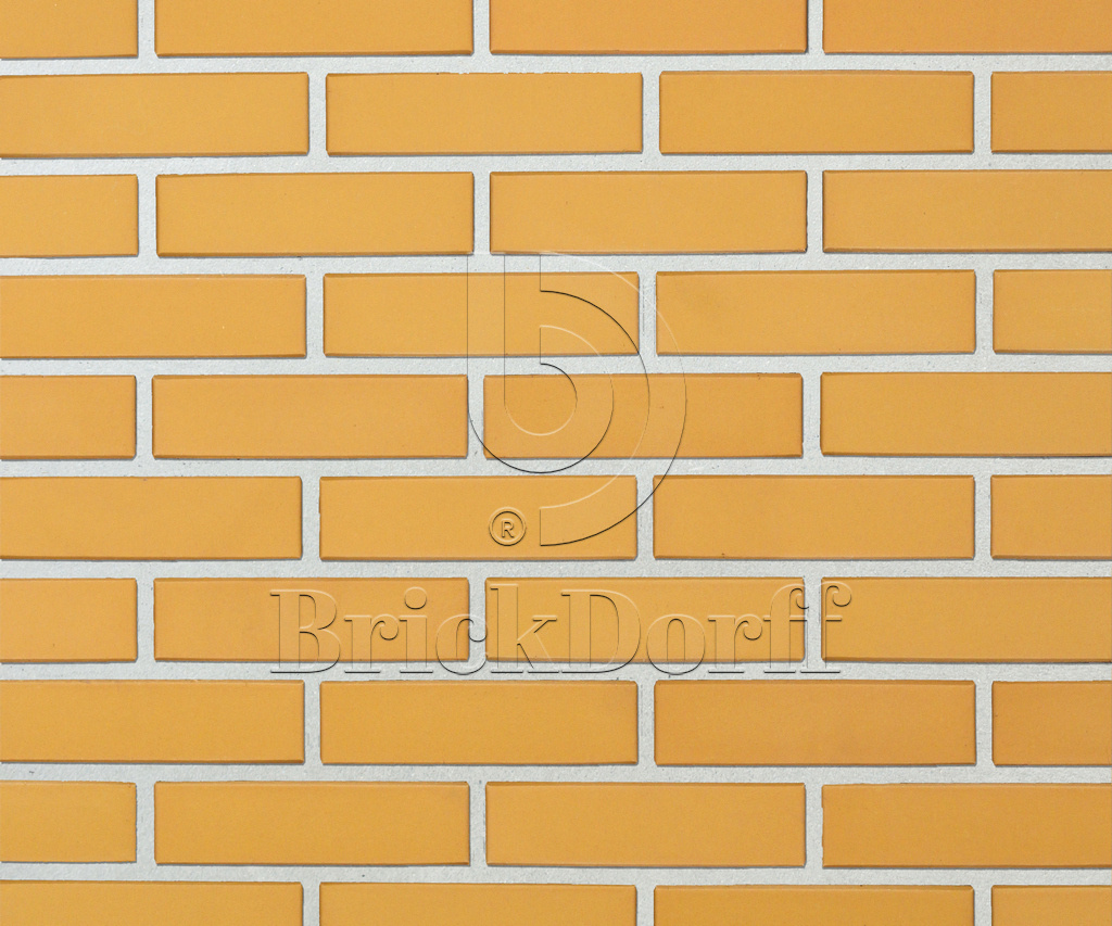 Кирпич клинкерный облицовочный темно - желтый, Lode DZINTRA гладкий, 250*120*65 мм