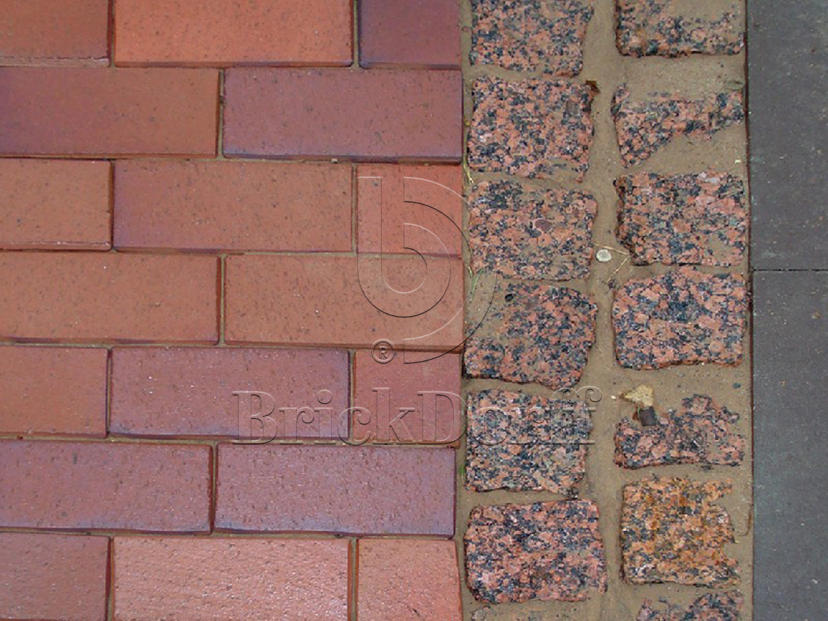 Тротуарная плитка / брусчатка Клинкерная ABC Altfarben-bunt-geflammt (Алтфарбен-бунт-гефламмт), 200*100*52 мм