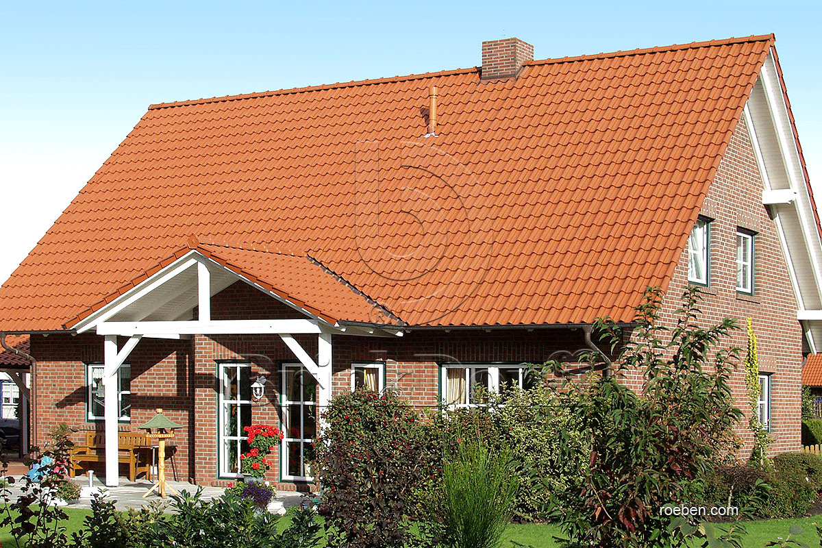 Керамическая черепица рядовая Roben Limburg красный ангоб