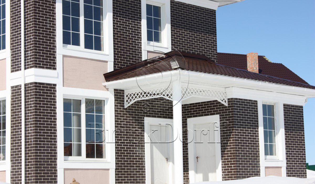 Фасадная Термопанель из Пенополиуретана ППУ 40 мм с Клинкерной плиткой Antik Mangan 240*71*10 мм