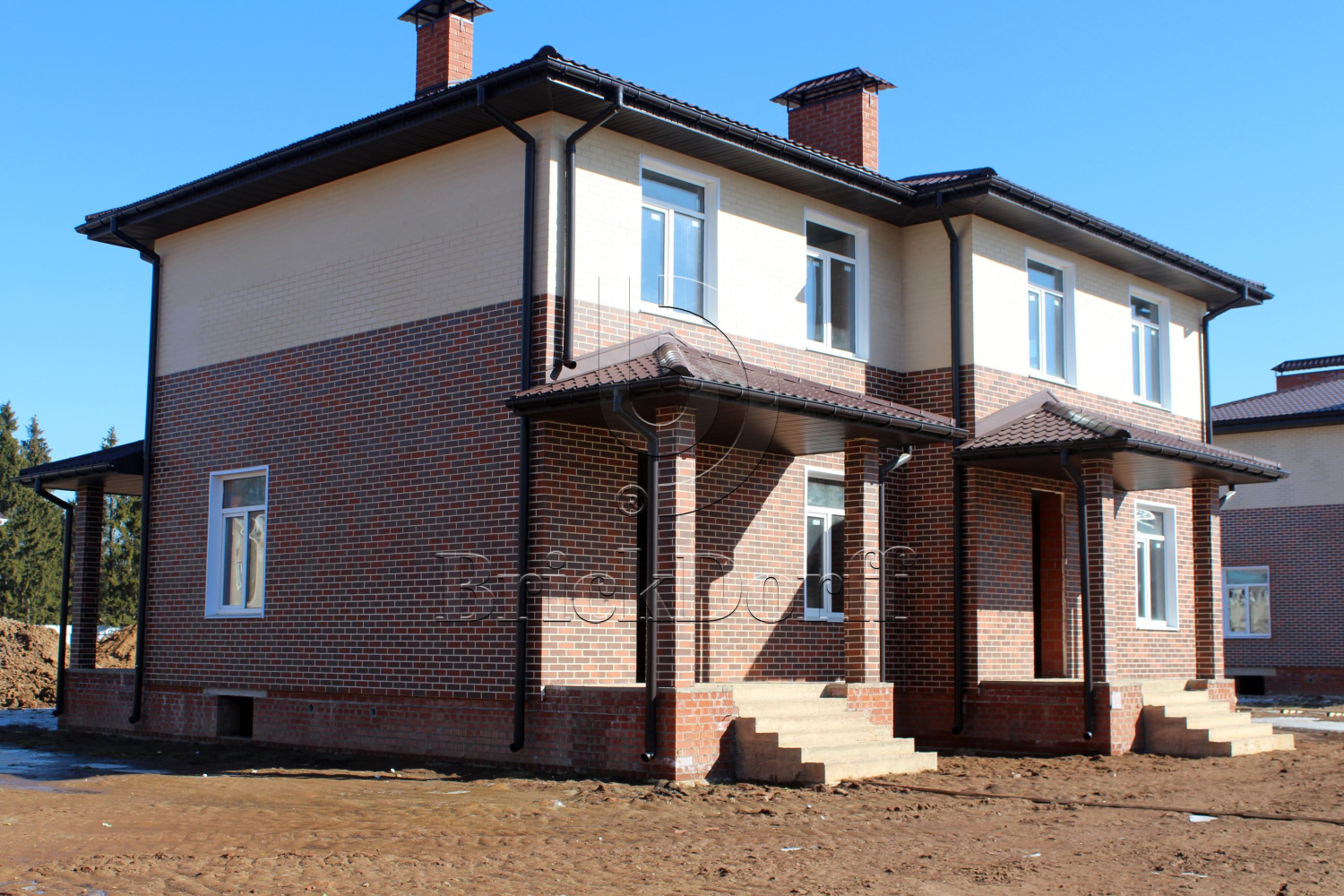 Ласточкин хвост Клинкерная фасадная плитка облицовочная под кирпич ABC Rotbunt struktur 239*69*13,5 мм