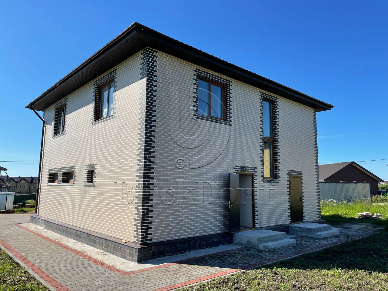 Mattone Sabbia Beige 245X66х7,4 мм Клинкерная фасадная плитка под кирпич облицовочная, бежевая