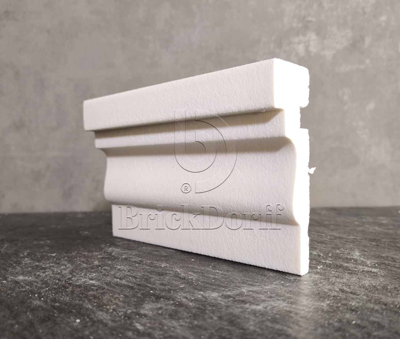 Молдинг для фасада - лепнина, декор из пенополистирола МВ-120/2 120*35*2000 мм