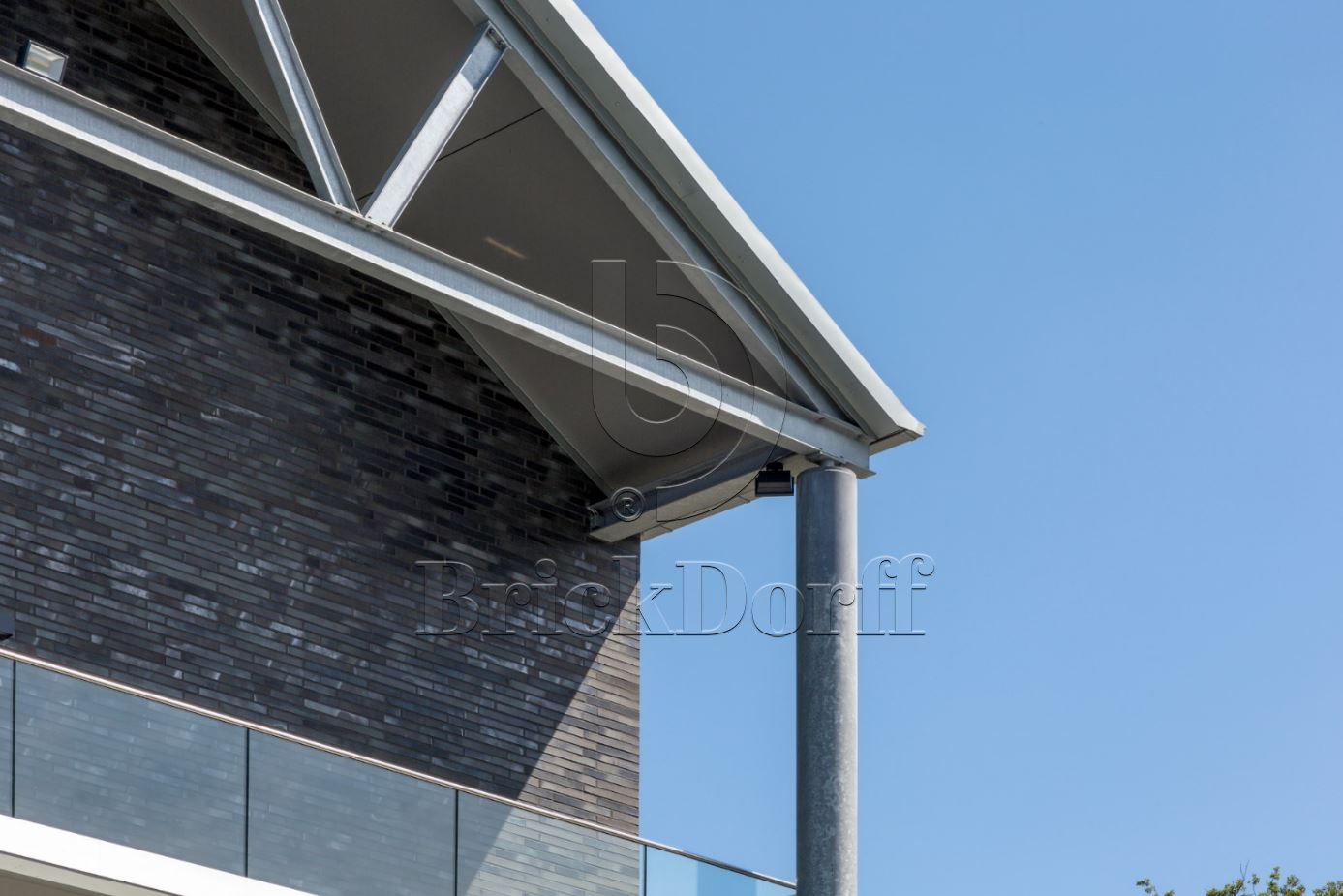 Кирпич облицовочный Клинкерный ригельный Langformat ABC 1030 Atlantis anthrazit-grau glatt DF 365*115*52 мм