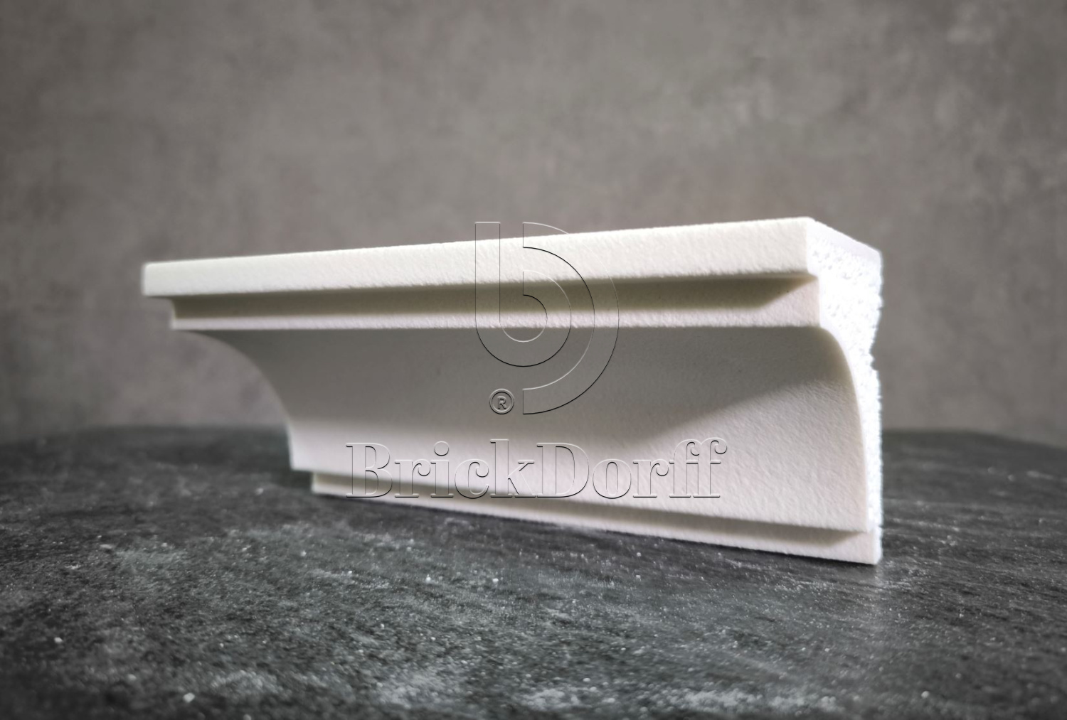 КАРНИЗ для Фасада и Интерьера - лепнина, декор из пенополистирола КВ-80/1 80*80*2000 мм