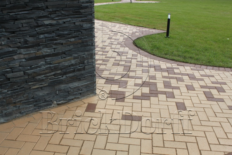 Тротуарная плитка / брусчатка Клинкерная ABC Lederfarben nuanciert (Ледерфарбен нуанкиерт), 200*100*45 мм