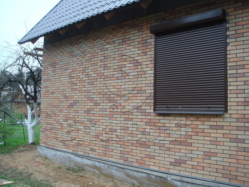 Фасадная Термопанель из пенополистирола ППС 60 мм с клинкерной плиткой Elmshorn-Ockergrau 240*71*10 мм