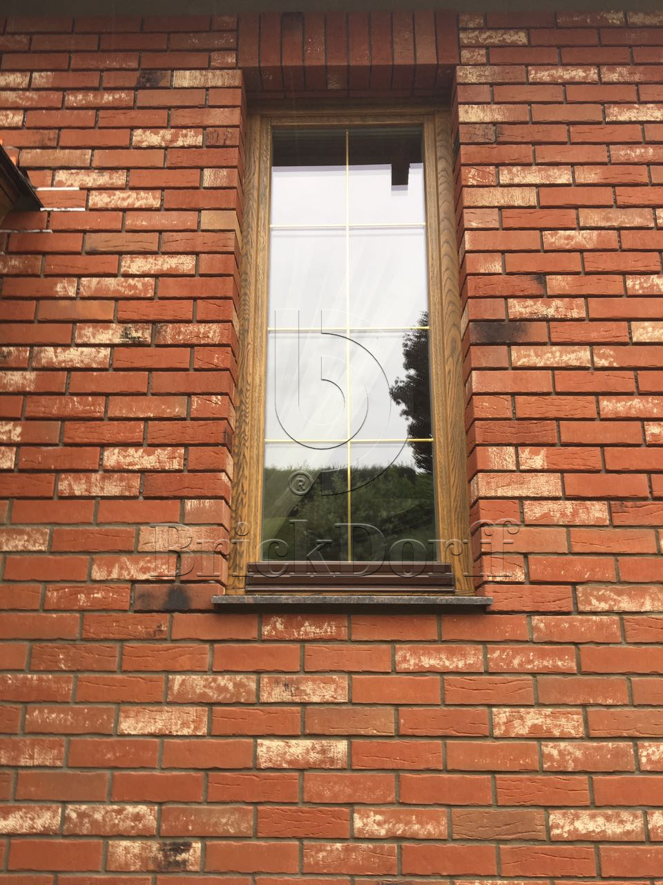 Клинкерная фасадная плитка облицовочная под кирпич Stroeher (Штроер) Steinlinge 374 shabbyrot рельефная NF14, 240*71*14 мм