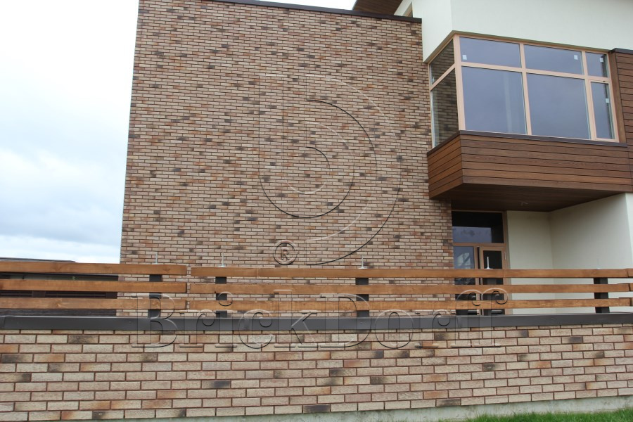 Клинкерная фасадная плитка облицовочная под кирпич Stroeher (Штроер) Zeitlos 357 backstein рельефная NF14, 240*71*14 мм