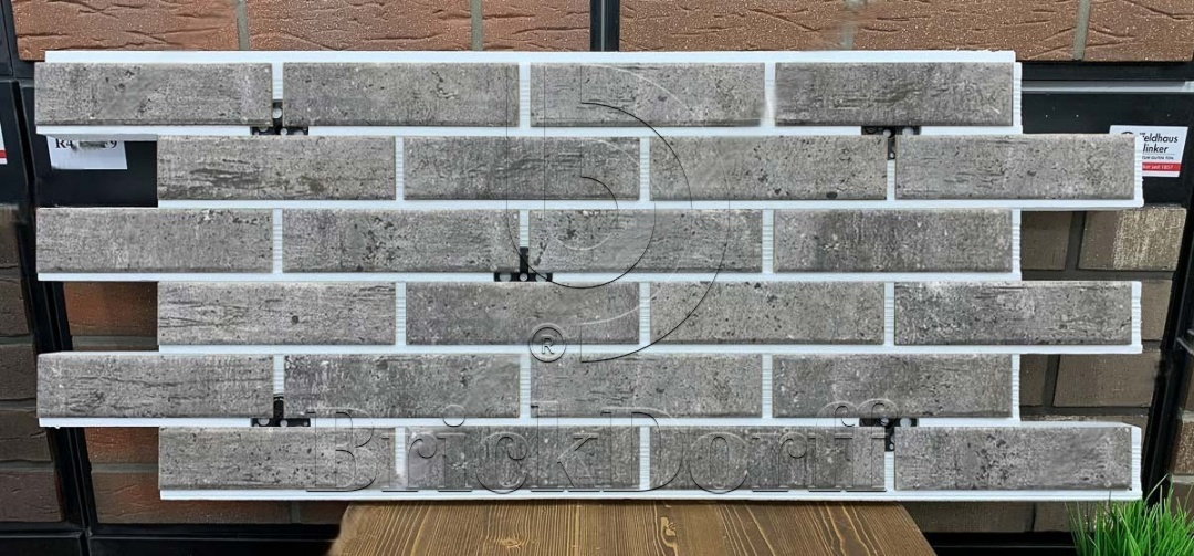 Cement Dark фасадная термопанель из пенополистирола ППС 50 мм с клинкерной плиткой