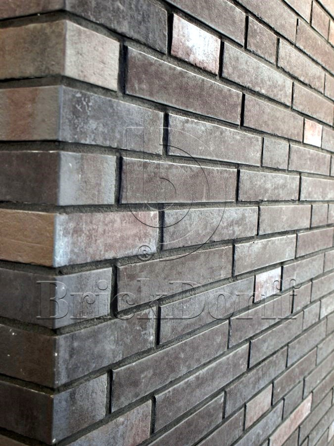 Клинкерная фасадная плитка облицовочная под кирпич Stroeher (Штроер) Zeitlos 359 kohlenglanz гладкая NF14, 240*71*14 мм