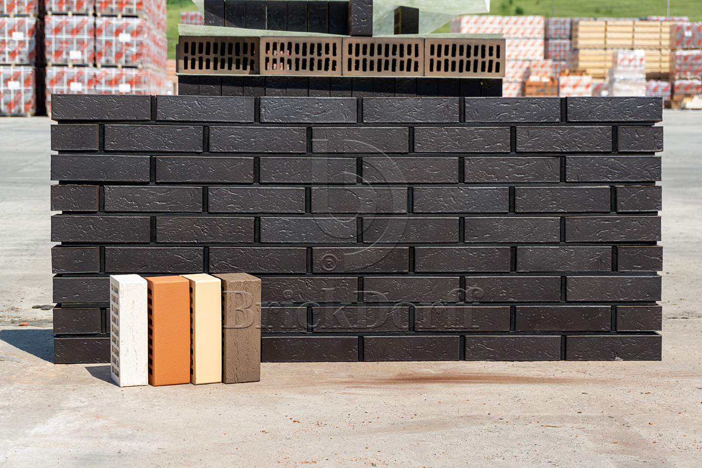 КГ Black Premium 1НФ 250*120*65 черный кирпич лицевой облицовочный керамический пустотелый