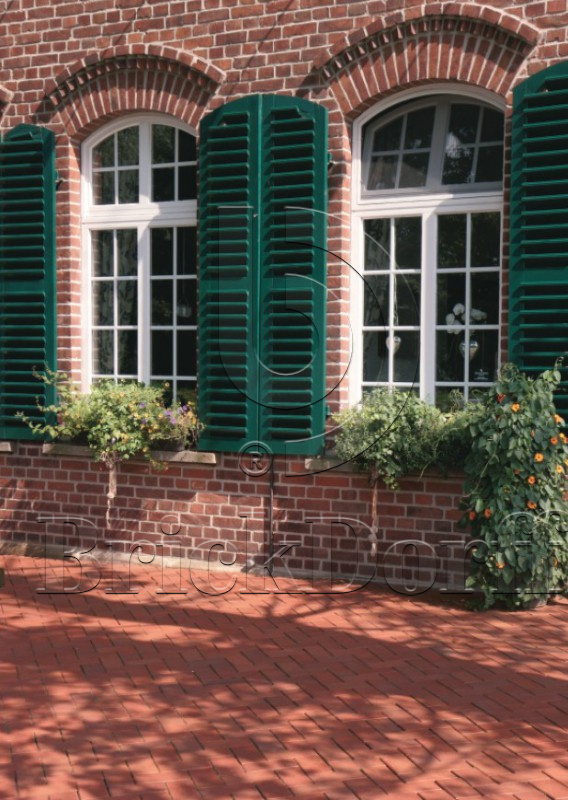 Тротуарная плитка / брусчатка Клинкерная ABC Altfarben-bunt-geflammt (Алтфарбен-бунт-гефламмт), 200*100*52 мм