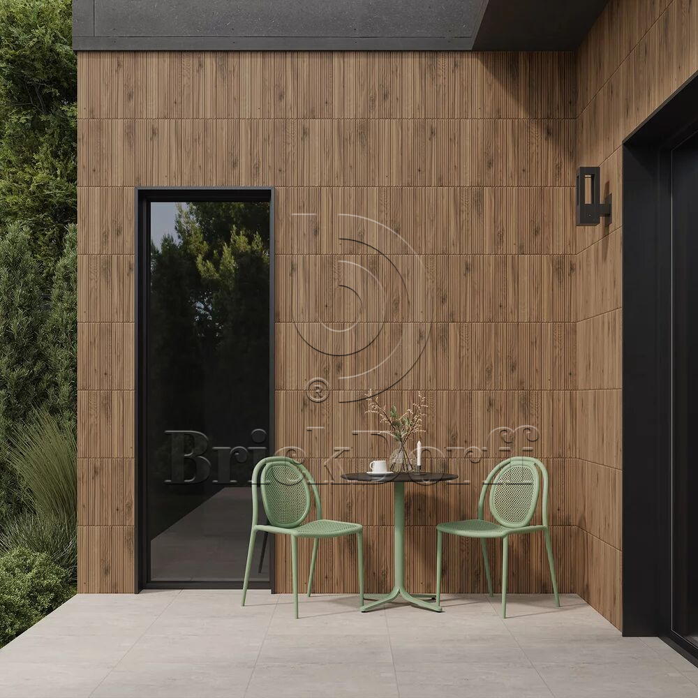 Carrizo Wood 600*300*8,5 мм клинкерная плитка большеформатная для фасада и цоколя