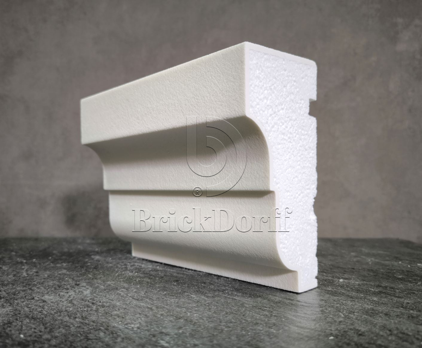 ПОДОКОННИК для Фасада и Интерьера - лепнина, декор из пенополистирола ПВ-160/2 160*80*2000 мм