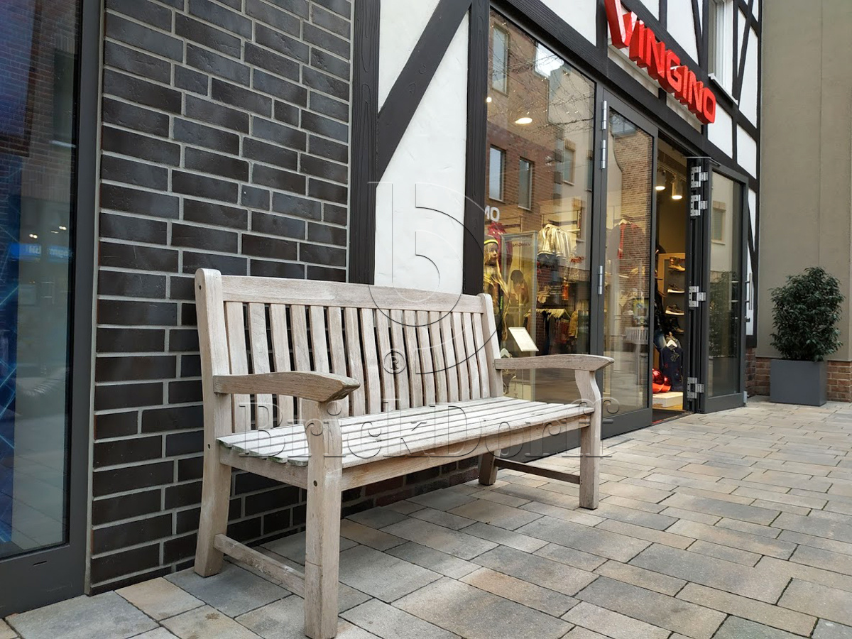 Dresden Schieferstruktur 365x52x10 мм, ABC Клинкерная фасадная плитка под кирпич ригельная Langformat