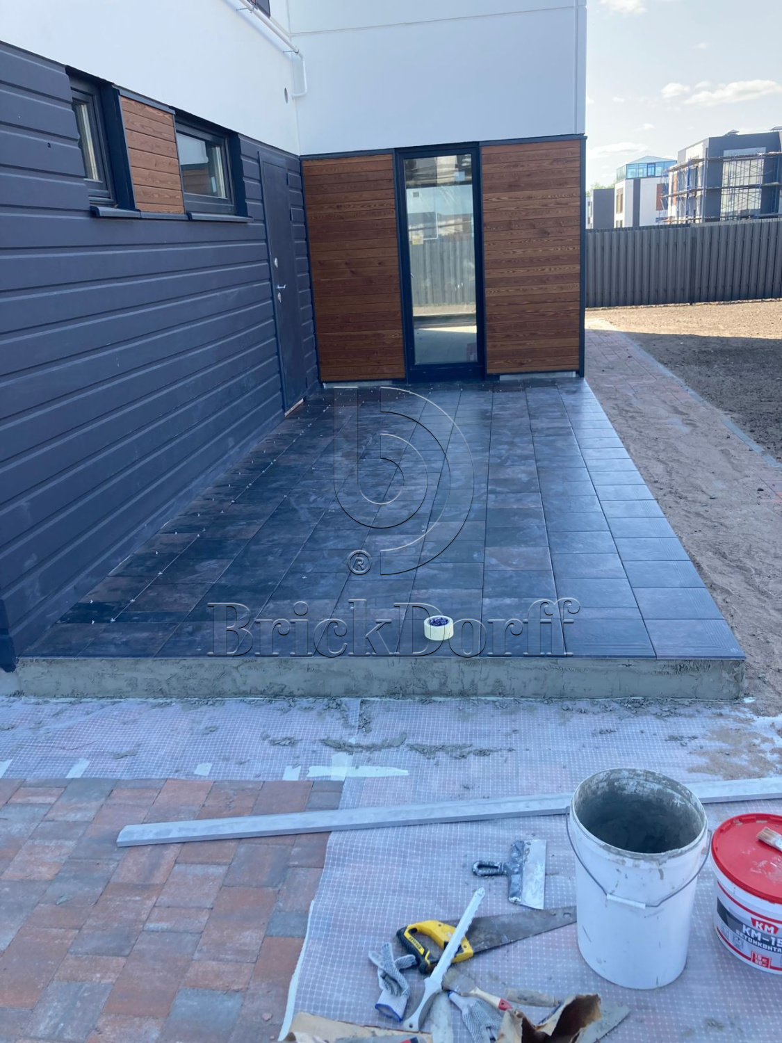 Клинкерная плитка Scandiano Brown 300x300x11 – для улицы, террасы, крыльца, лестницы, морозостойкая