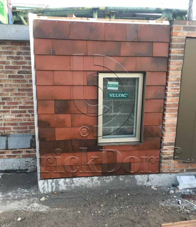 Tempio Rustikotta TONED FLAMED 200x400x14мм Дранка керамическая плитка для навесного вент Фасада и Кровли