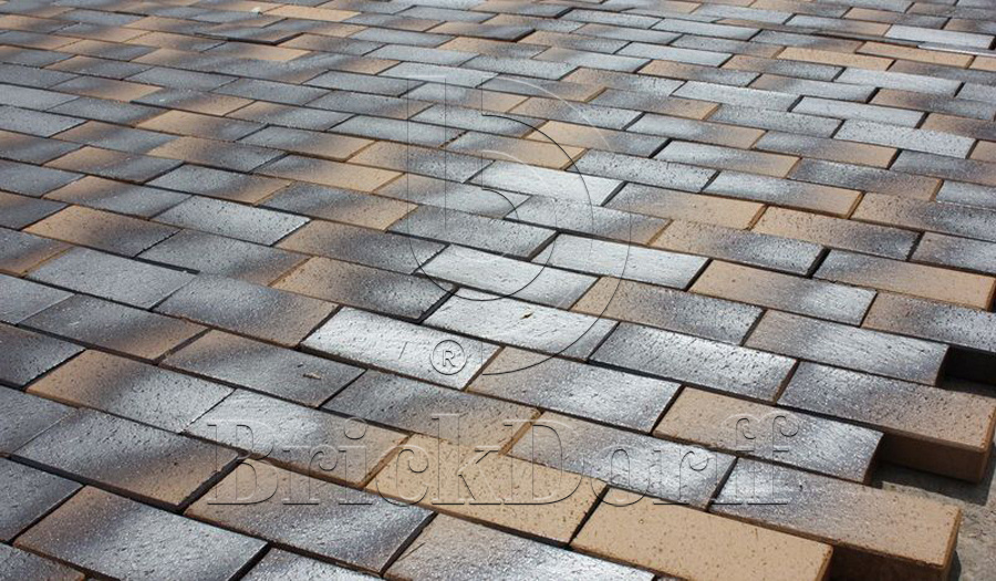 Тротуарная плитка / брусчатка Клинкерная ABC Lederfarben black (Ледерфарбен блакк) 200*100*40 мм