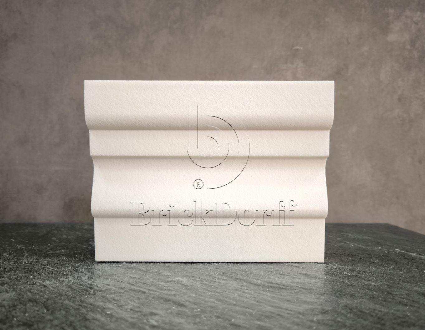 Молдинг для фасада - лепнина, декор из пенополистирола МВ-150/3 (МС-125) 150*40*2000 мм