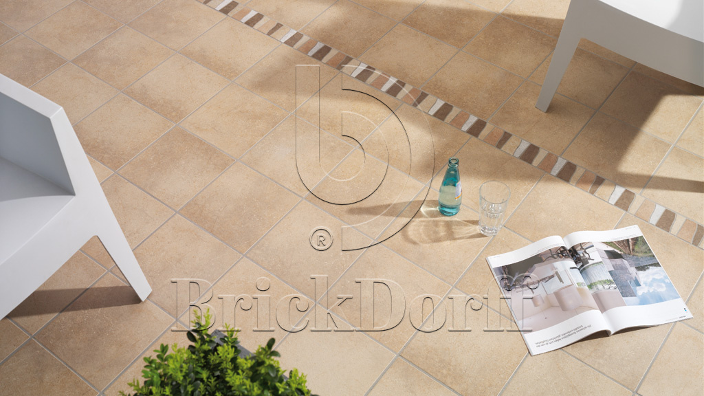 Клинкерная Плитка напольная противоскользящая Stroeher KERAPLATTE AERA 725 faveo 240*240*10 мм