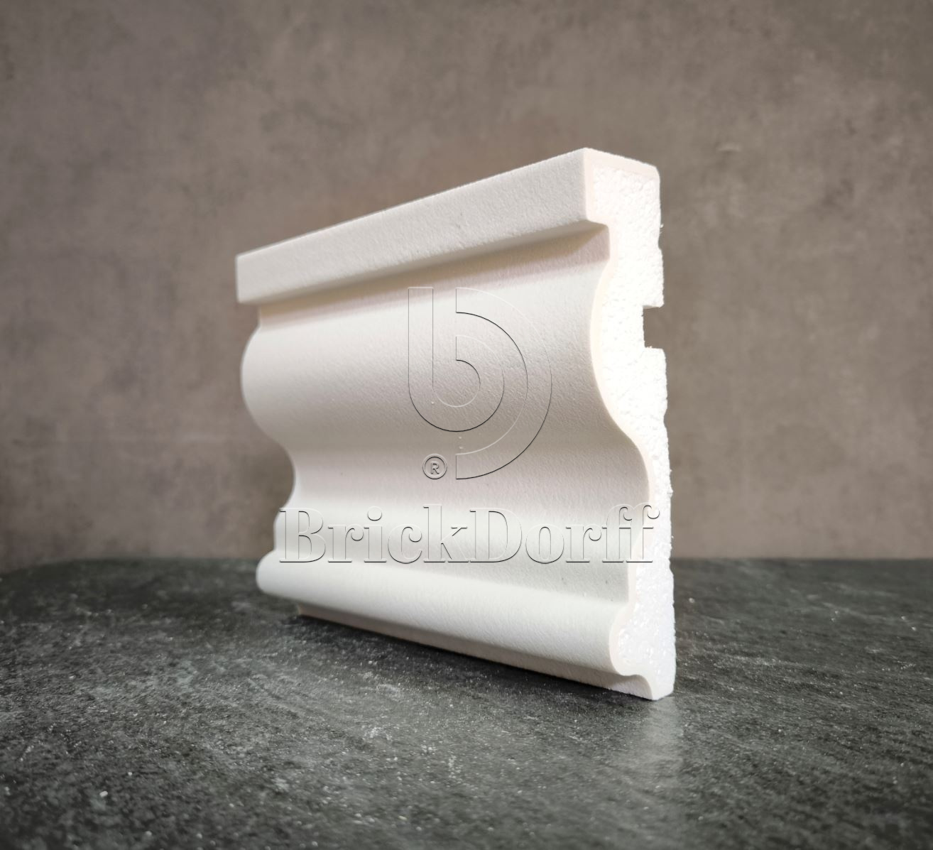 Молдинг для фасада - лепнина, декор из пенополистирола МВ-160/2 160*35*2000 мм