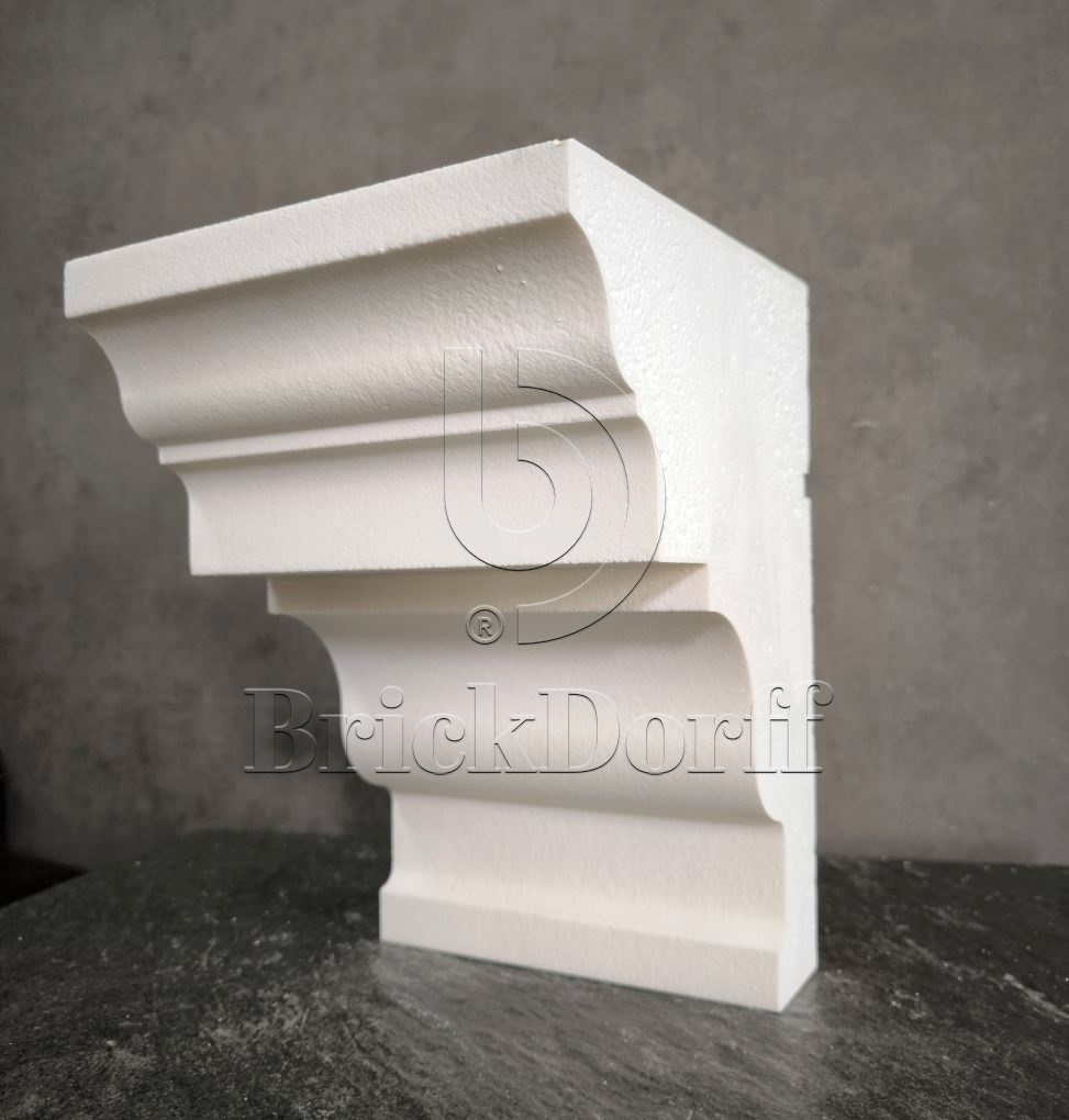 КАРНИЗ для Фасада и Интерьера - лепнина, декор из пенополистирола КВ-300/5 300*225*2000 мм