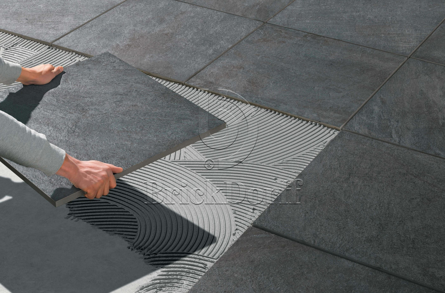 Плитка напольная уличная Cliff Bianco Lastra 20mm 600х600х20мм