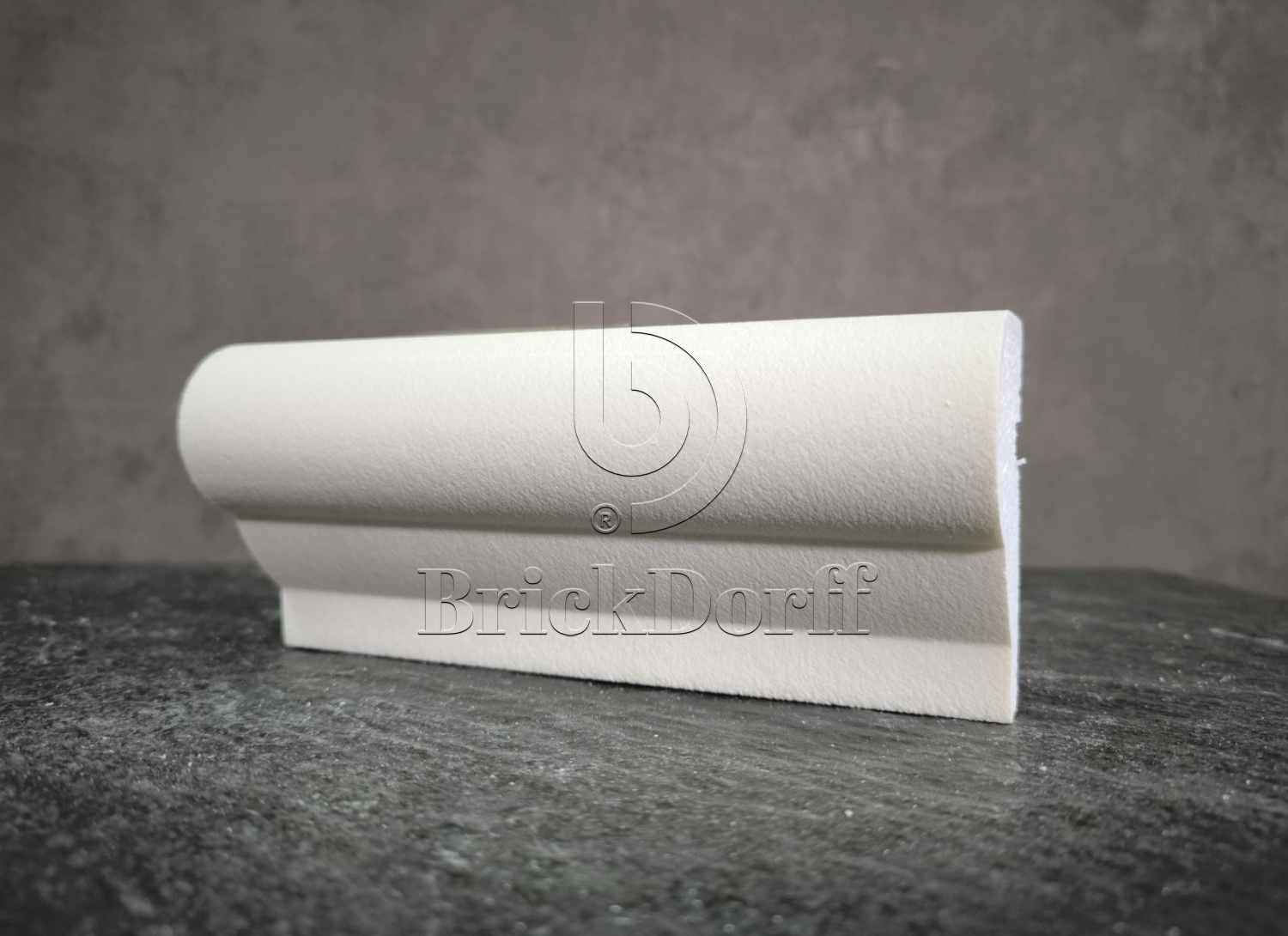 Молдинг для фасада - лепнина, декор из пенополистирола МВ-85/1 (МС-104) 85*50*2000 мм