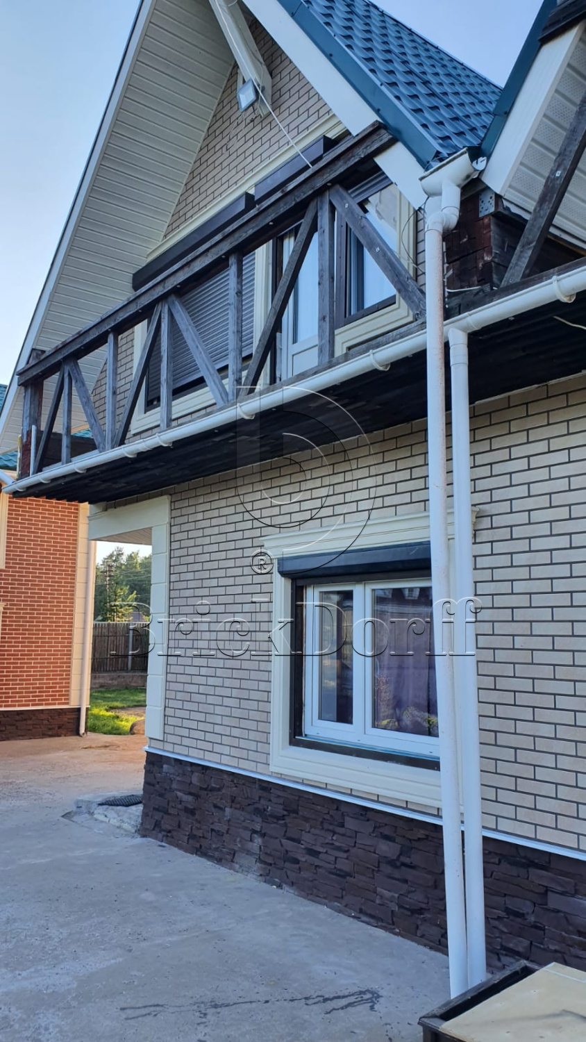 Mattone Sabbia Beige 245X66х7,4 мм Клинкерная фасадная плитка под кирпич облицовочная, бежевая