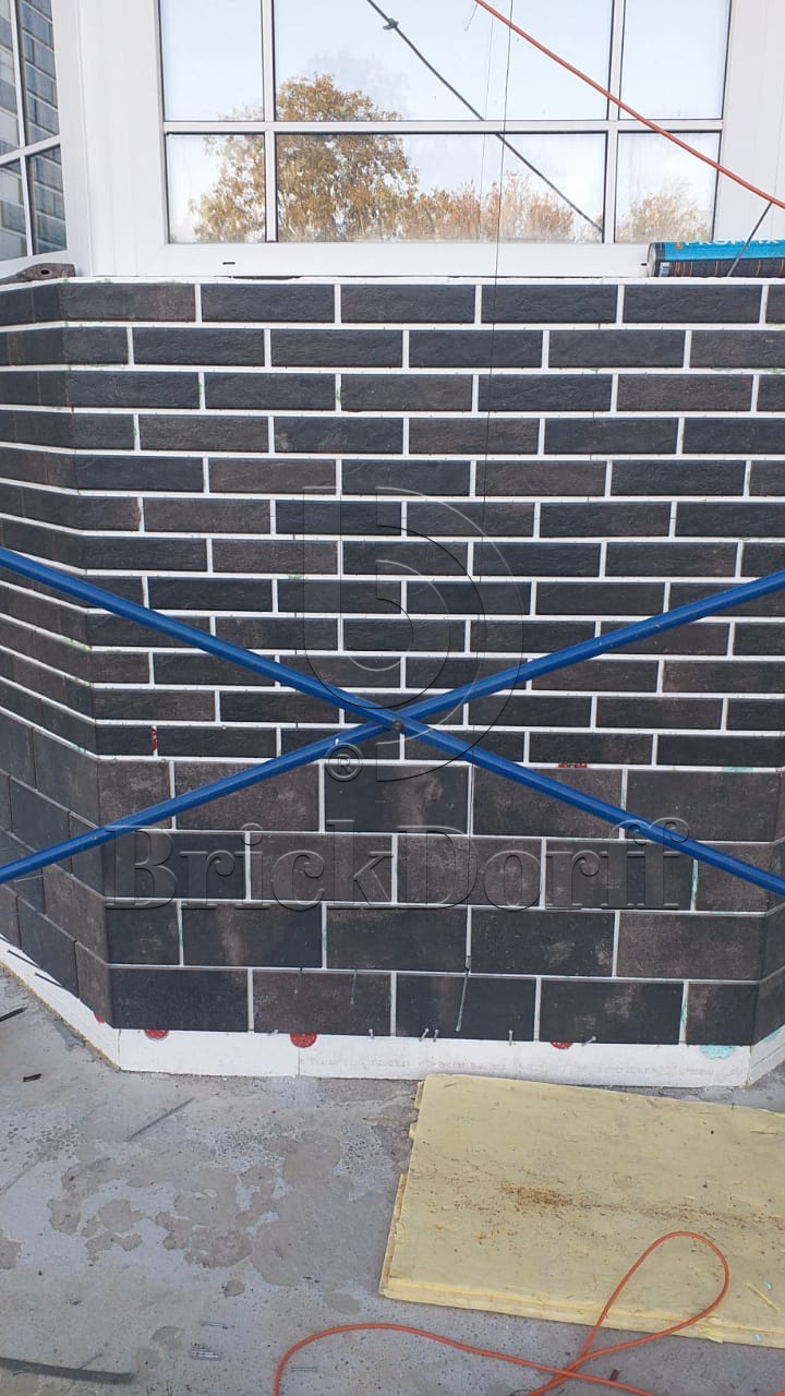 Клинкерная плитка Scandiano Brown 300X148х7 мм морозостойкая фасадная и цокольная плитка