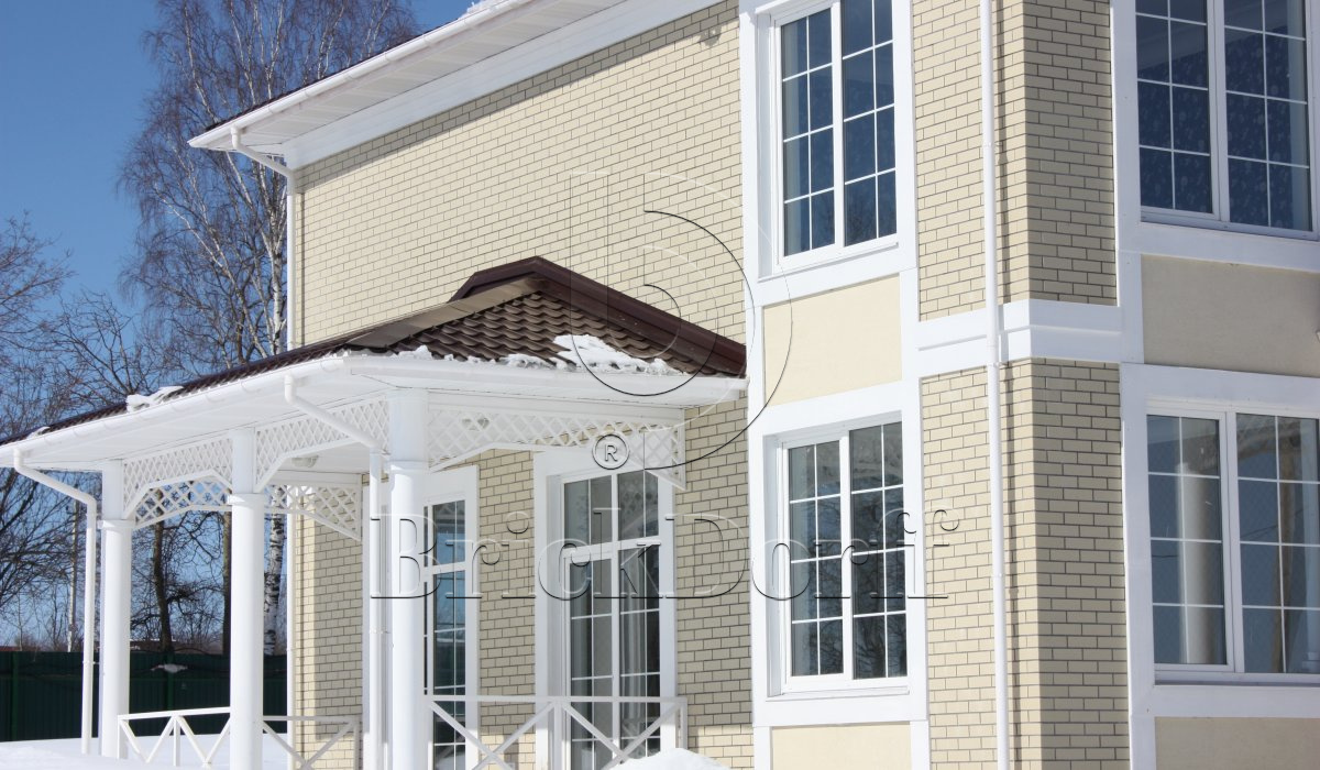 Ласточкин хвост Клинкерная фасадная плитка облицовочная ABC Biege 240*71*14 мм