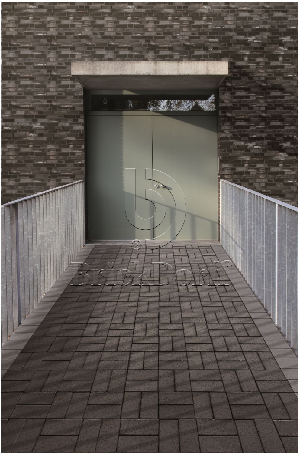 Тротуарная плитка клинкерная ABC Schieferschwarz (Счиеферсчварз), 200*100*20 мм