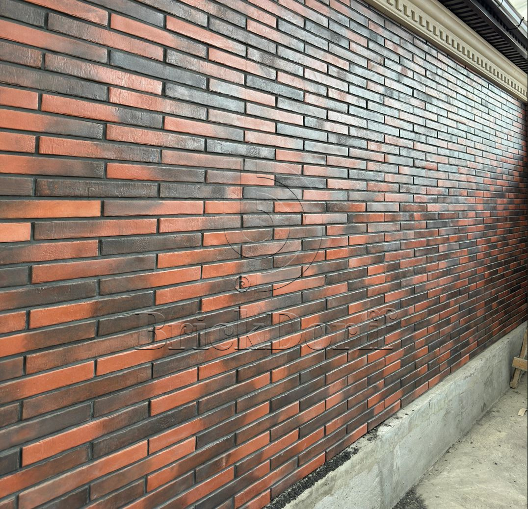 Фасадная ригельная плитка под клинкер Life Brick Лонг 820, 430*52*15 мм