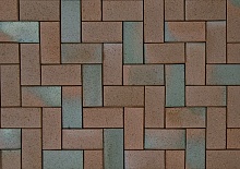 Тротуарная плитка / брусчатка Клинкерная ABC Kiel-Heidebunt (Киел-Хеидебунт) , 200*100*52 мм