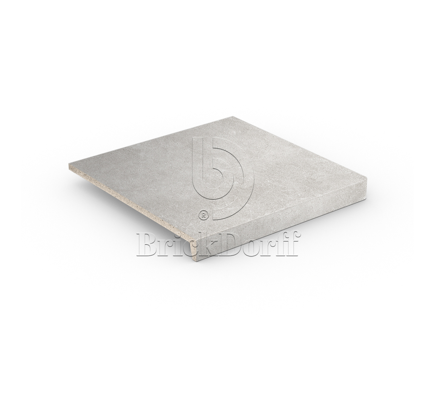 Клинкерная Ступень лофт противоскользящая плитка Stroeher KERAPLATTE ZOE 971 greige 294*340*35*11 мм