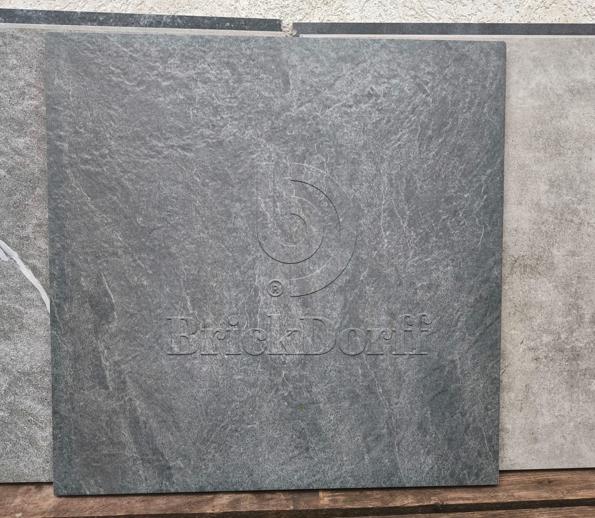 Blestone Anthracite 600x600x20 мм, тротуарная плитка уличная, противоскользящая, керамогранит OutdoorDesign