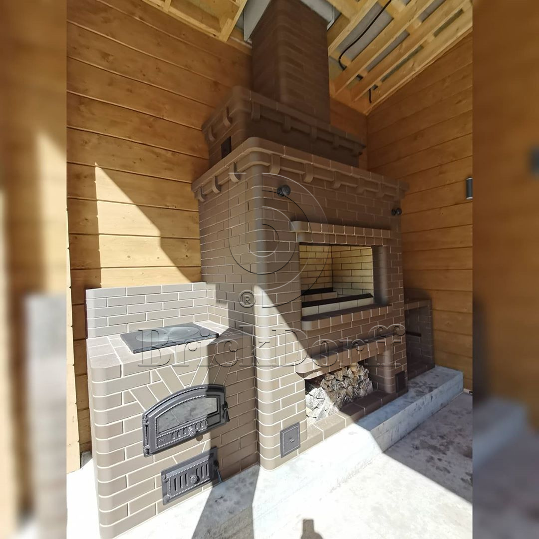 12.201100L Кирпич керамический полнотелый Печной Lode BRUNIS гладкий, 250*120*65 мм