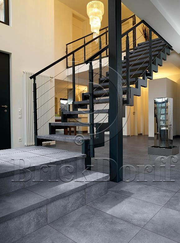 Клинкерная Плитка напольная противоскользящая EURAMIC CAVAR 543 fosco 294*294*8 мм